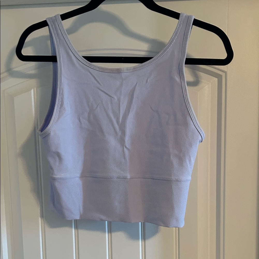 Lululemon Athletica Light Purple Ribbed Cropped Tank